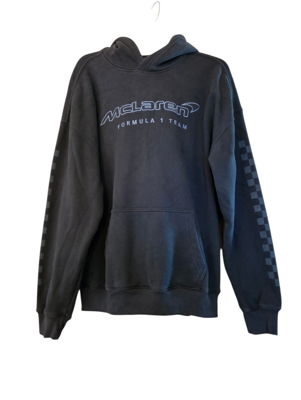 Mclaren F1 Team Hollister Racing Pullover Hoodie Gray Tall Boxy Fit Size Medium